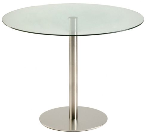 Image of Hnd Metropolitan Helsinki Dining Table - 80 Cm - Clear Glass