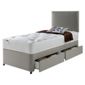 Silentnight Miracoil Luxury Ortho Tuft 2 Drawer Single Divan Mink with Headboard