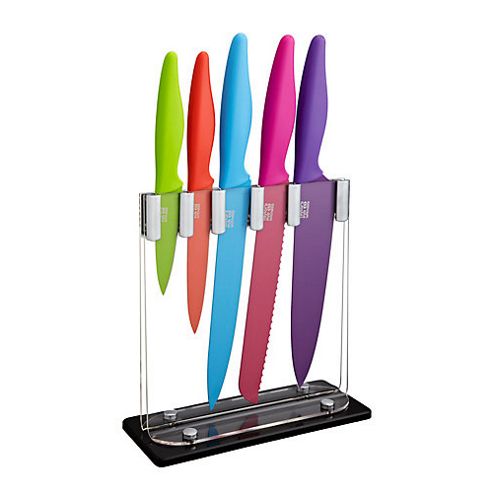 Image of Taylor's Eye Witness 5 Piece Knife Set - Upright Acrylic Block