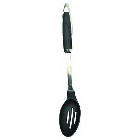 Image of Sabichi Mono Slotted Spoon In Stainless Steel