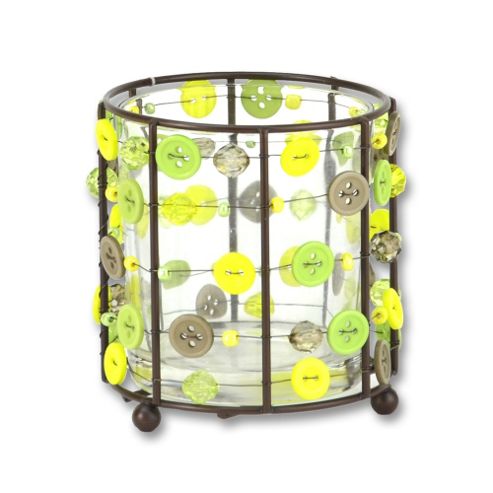 Image of Button & Beads Votive Tealight Candle Holder For The Home
