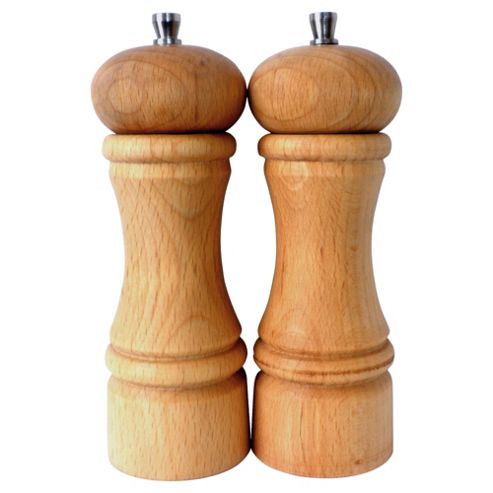 Image of Tesco Wooden Salt & Pepper Set