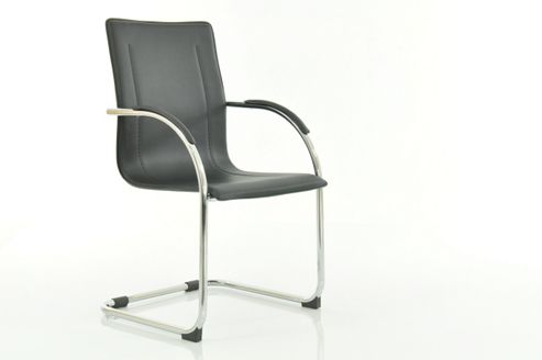 Image of Lima Black Office Reception Chair