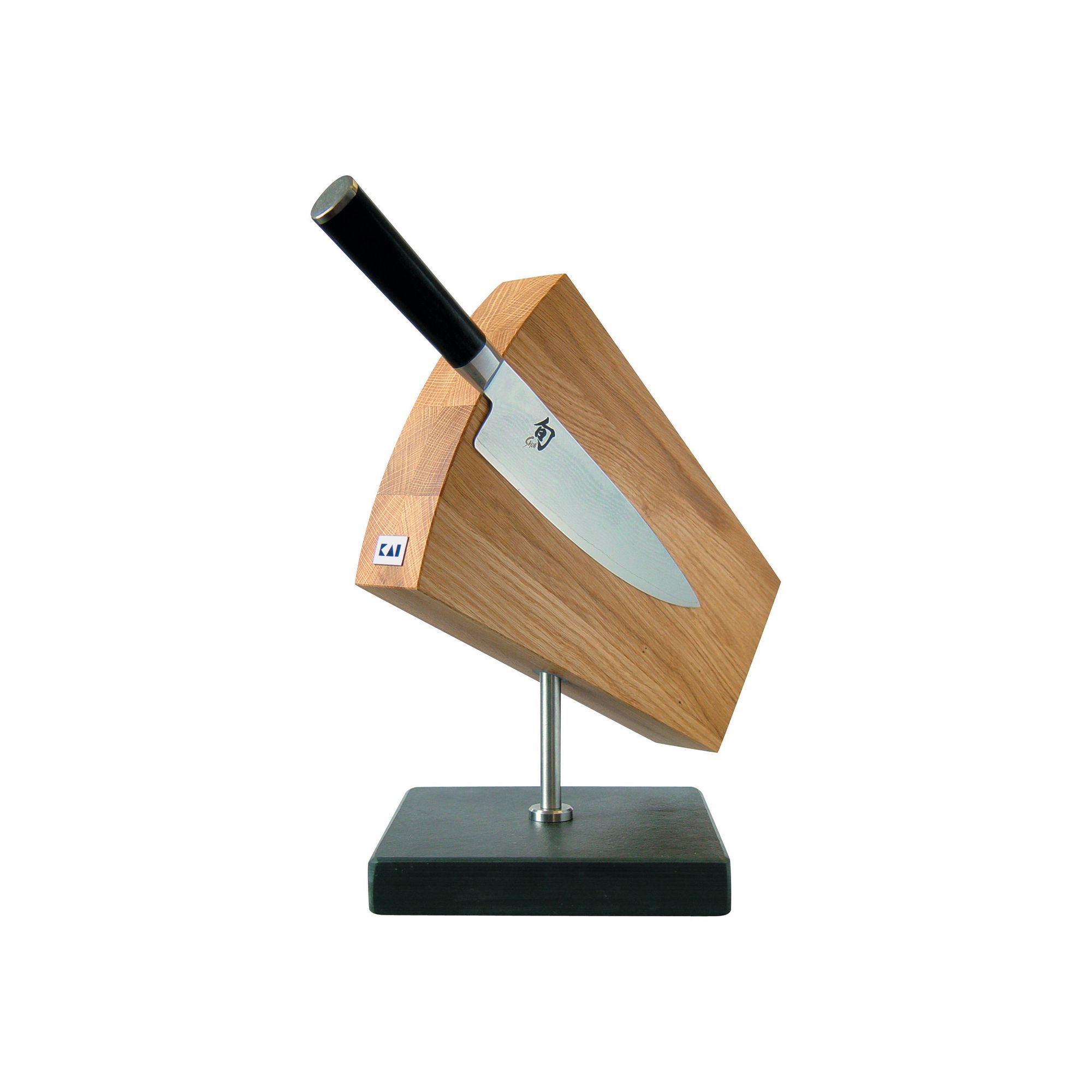 Kai 124Shun Knife Block, Turnable / Slate Pedestal at Tesco Direct