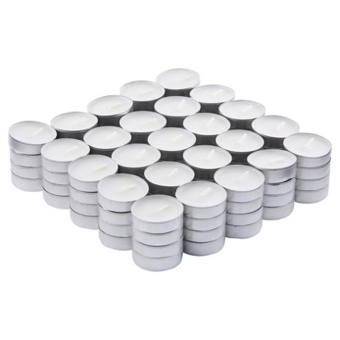Image of Tesco Basic Tealights 100 Pack White