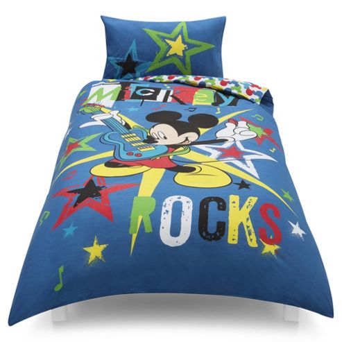 Image of Disney Mickey Mouse Single Duvet Set Tesco Exclusive