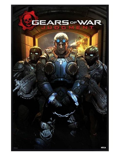 Image of Gears Of War Gloss Black Framed Judgment Gow Poster
