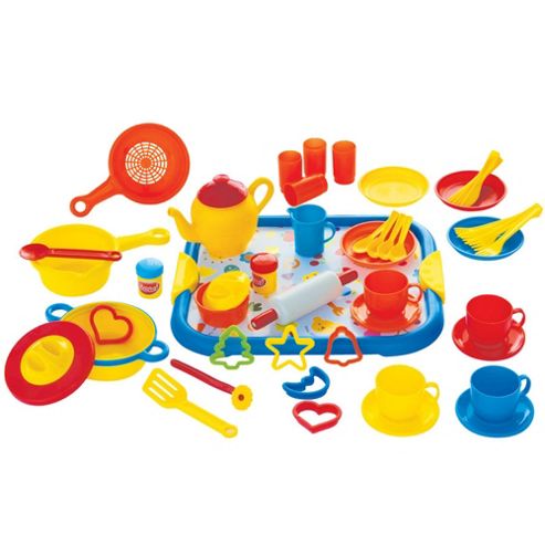 Image of Gowi Toys 454-39 Dinner Service (blue - 52 Piece Set)