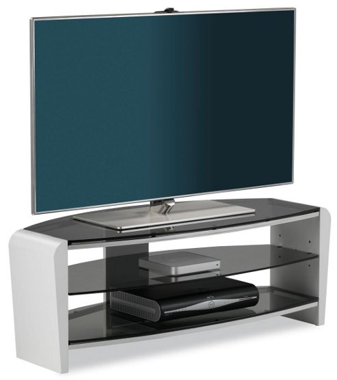 Image of Alphason Francium White Tv Stand For Up To 50 Inch Tvs