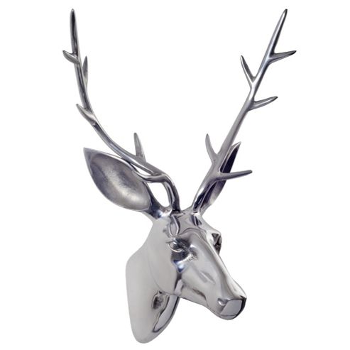 Image of Extra Large Aluminium Wall Mountable Stag's Head Feature