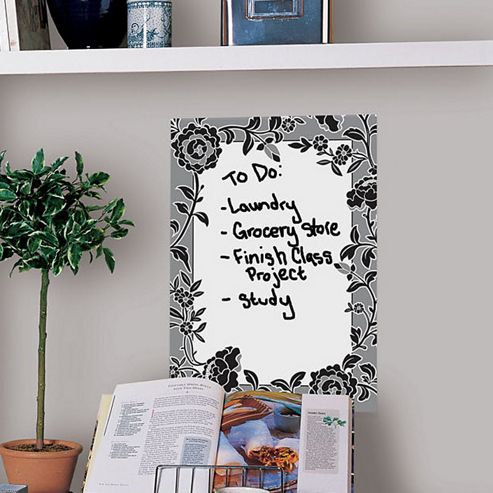 Image of Wallpops Brocade Dry Erase Message Board Wall Stickers