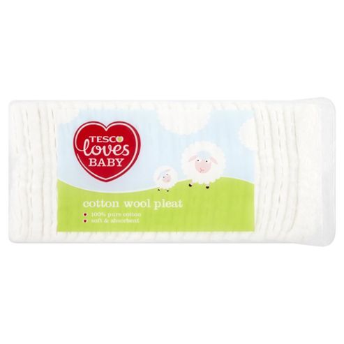 Image of Tesco Loves Baby Cotton Wool Pleat 200g