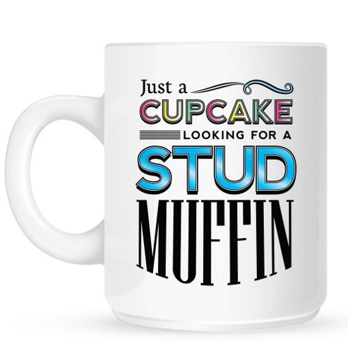 Image of Just A Cupcake Looking For A Love Muffin 10oz Ceramic Mug