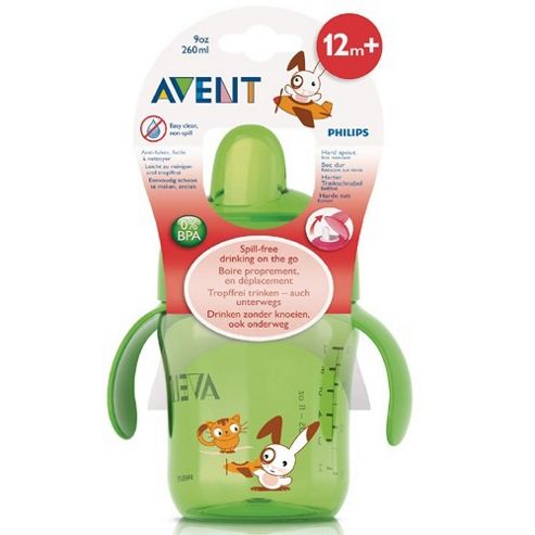 Image of Avent Spout Trainer Cup 260ml/9oz 12m+ (green)