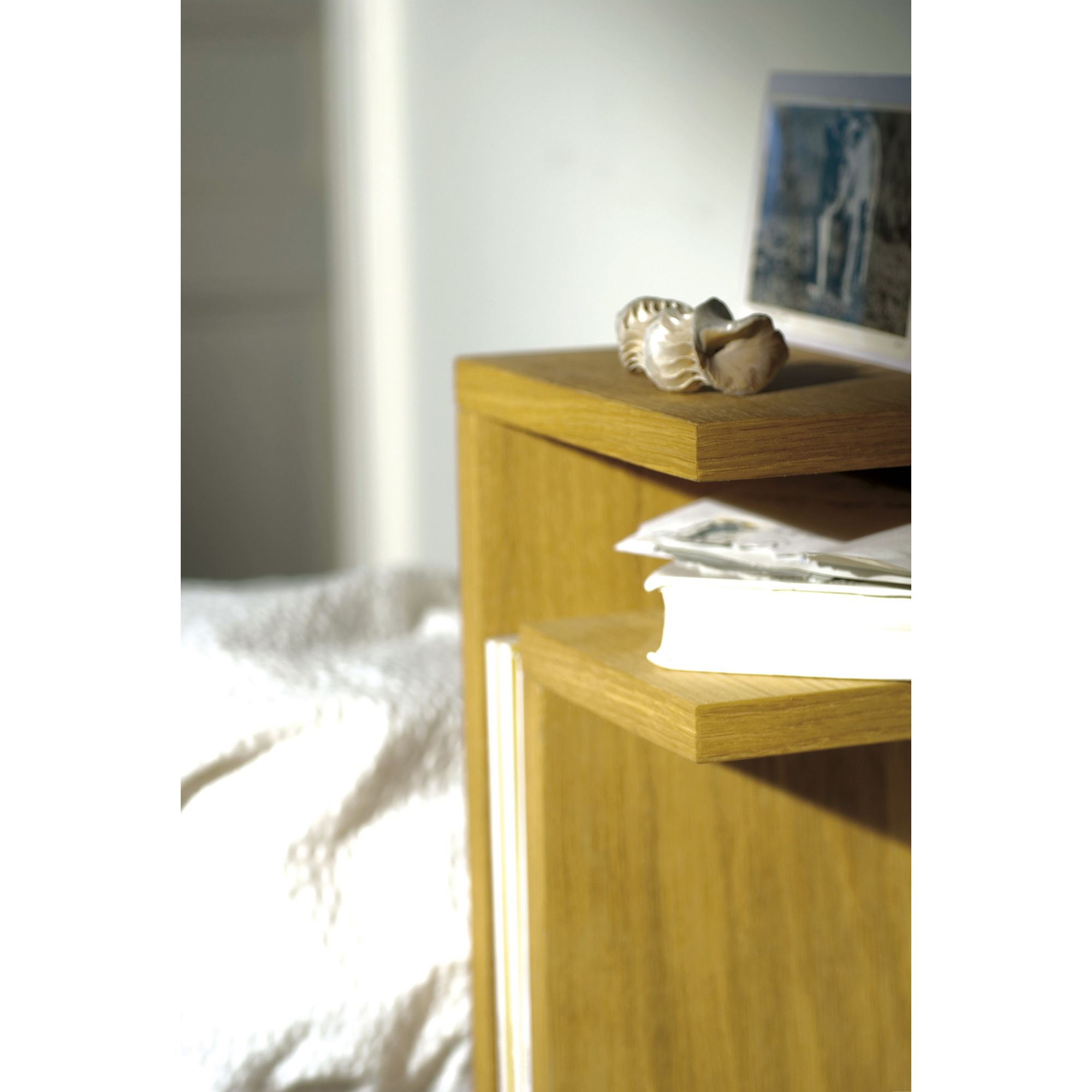 Maze Bedside F-Shelf - Right - Black Ash at Tesco Direct