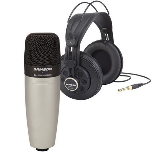 Image of Samson C01/sr850 Mic And Headphones Bundle
