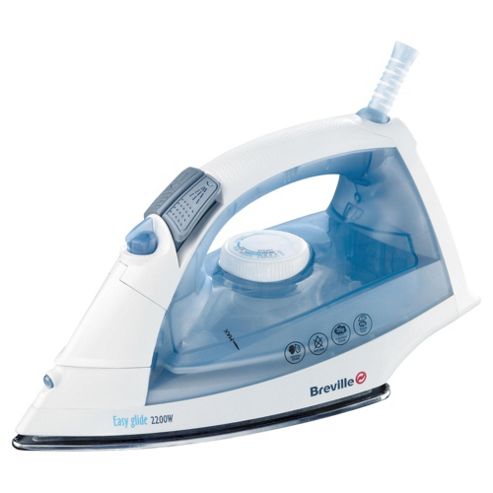 Image of Breville Vin225 Stainless Steel Steam Iron - White & Blue