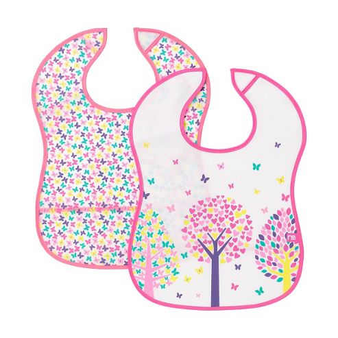 Image of Mothercare Norwegian Wood Crumbcatcher Bibs - 2 Pack