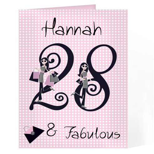 Image of Personalised Fabulous Age Card