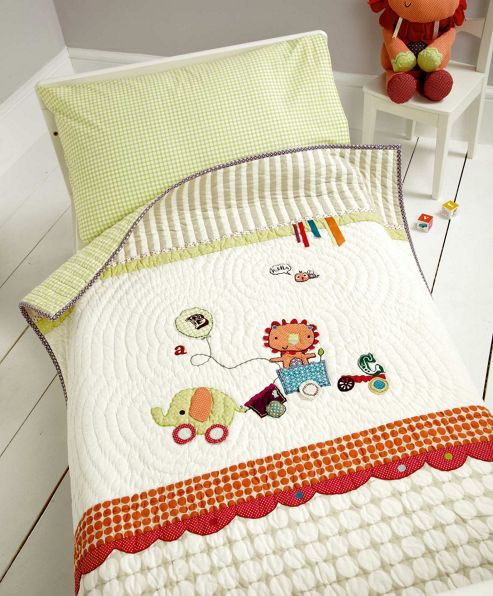Image of Mamas & Papas - Jamboree - Coverlet & Pillowcase