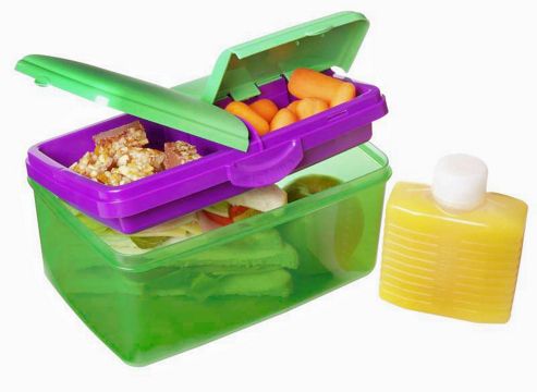 Image of Sistema Large Green Quaddie Lunch Box 2 Ltr
