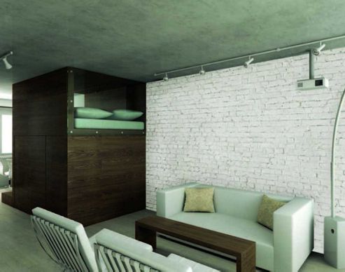 Image of 1wall Giant Distressed White Brick Effect Wall Mural