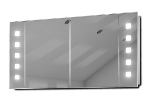 Image of Bluetooth Audio Demist Bathroom Cabinet With Shaver Socket & Sensor K124aud