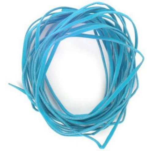 Image of Imitation Suede Lace Turquoise