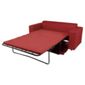 Stanza Leather Effect Sofabed Red