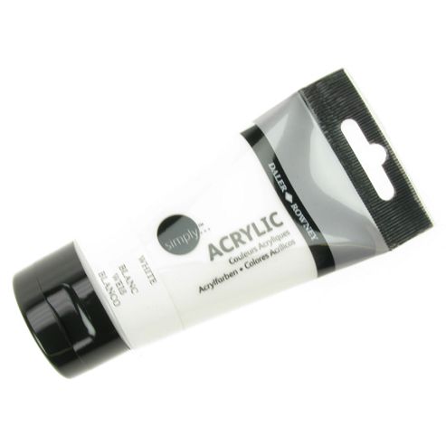 Image of Daler Simply Acrylic White 75ml