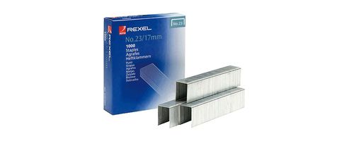 Image of Rexel Heavy Duty Staples No23/17mm Pack Of 1000 2101052