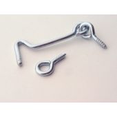 Basic 1634 Gate Hook + Eye Bzp 100Mm
