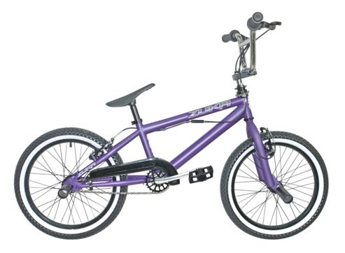 Image of Rooster Zuka Bmx Purple With Spoke 18" Wheels