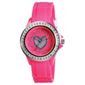 Tikkers Pink Diamonte Bezel Heart Watch