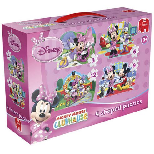 Image of Minnie Mouse 4 Shaped Puzzles
