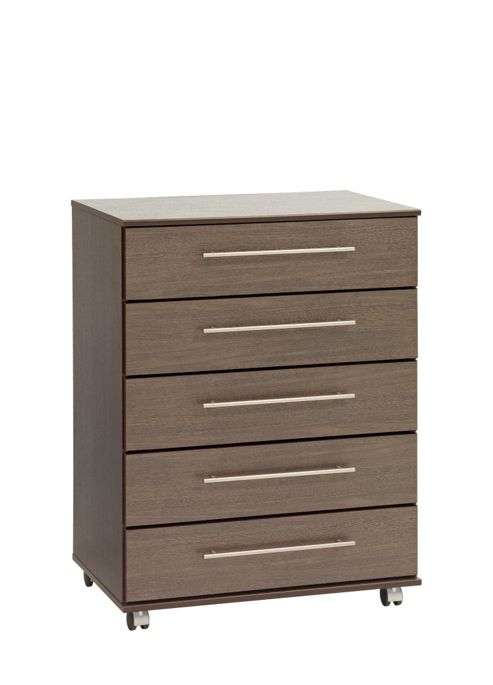 Image of Ideal Furniture New York 5 Drawer Chest - Wenge
