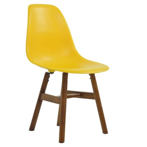 Image of Frw Dining Chair Yellow Dark Leg