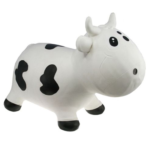 Image of Bella Inflatable Cow Space Hopper - White & Black