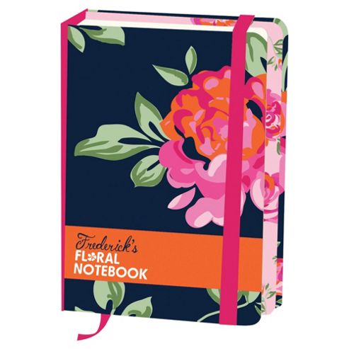 Image of Fresh Garden Navy Roses A5 Notebook