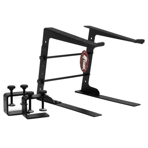 Image of Tiger Adjustable Dj / Laptop Stand With Desk Clamps