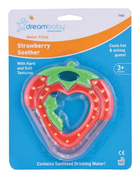 Image of Dreambaby Soother Strawberry Water Filled Teether