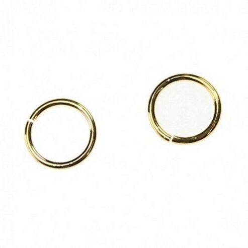 Image of Round Jump Rings 7mm - Gold - 30 Pack