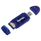 Hama USB 2.0 SD Card Reader - Blue
