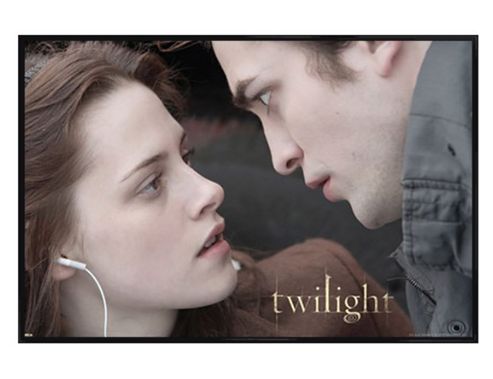 Image of Twilight Gloss Black Framed Edward And Bella Poster