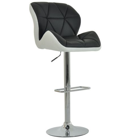 Image of Eris Black With White Under Bar Stool