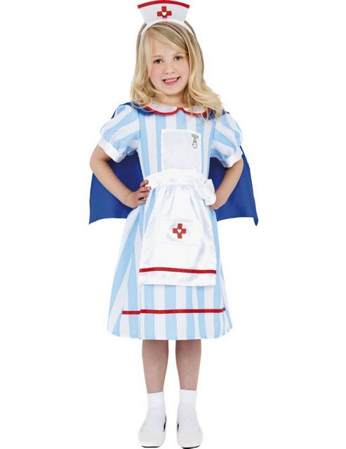 Image of Child Vintage Nurse Costume