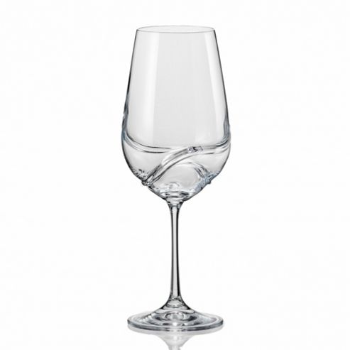 Image of Bar Amigos Pack Of 2 Turbulence Bohemian Crystal Wine Glasses 350ml
