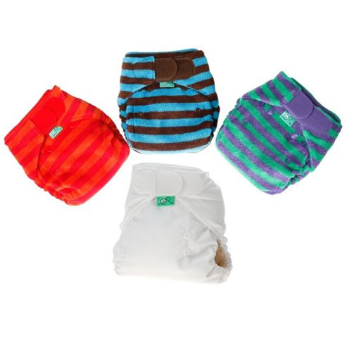 Image of Totsbots Bamboozle Stretch Stripe Nappy 3 Pack (size 1)
