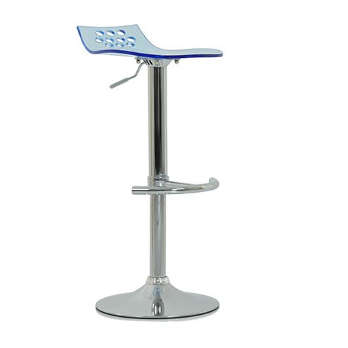 Image of Riva Blue Gel Acrylic Bar Stool