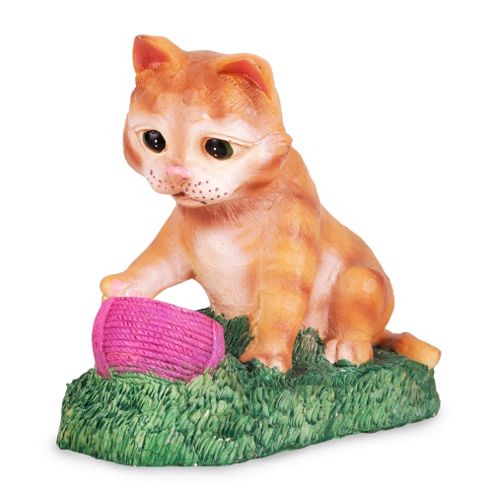 Image of Solar Powered Rgb Led Colour Changing Light In Cat Design